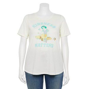 Women's Disney Princess Snow White Tee Shirt Size OX Kindness‎ Matters Kohls NEW